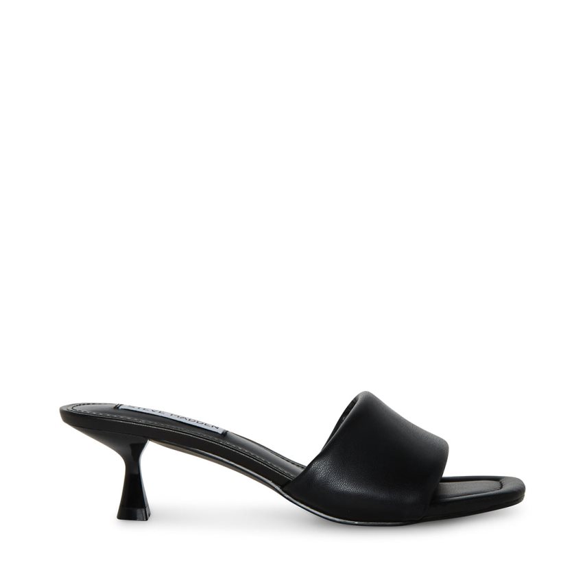 Black Steve Madden Syrah Women\'s Mules | PH 5146JIY